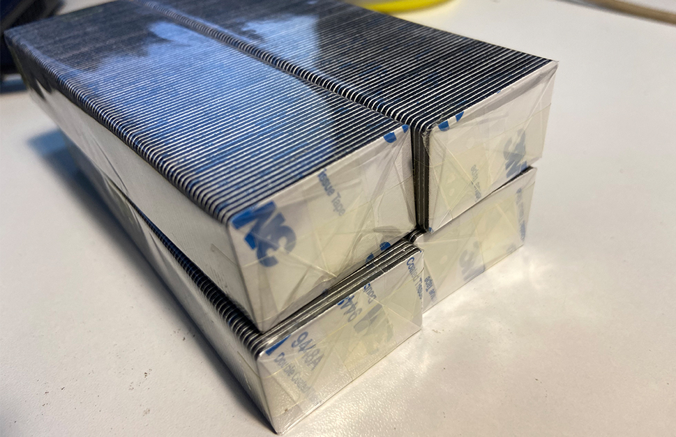 RFID black core 3m adhesive tags